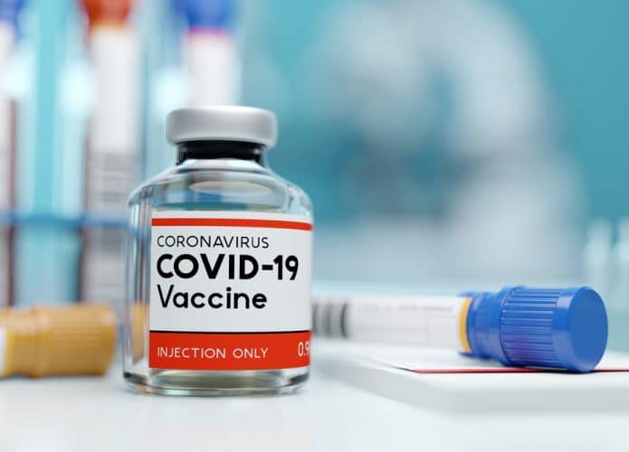 Vidro de vacina anti-Covid-19