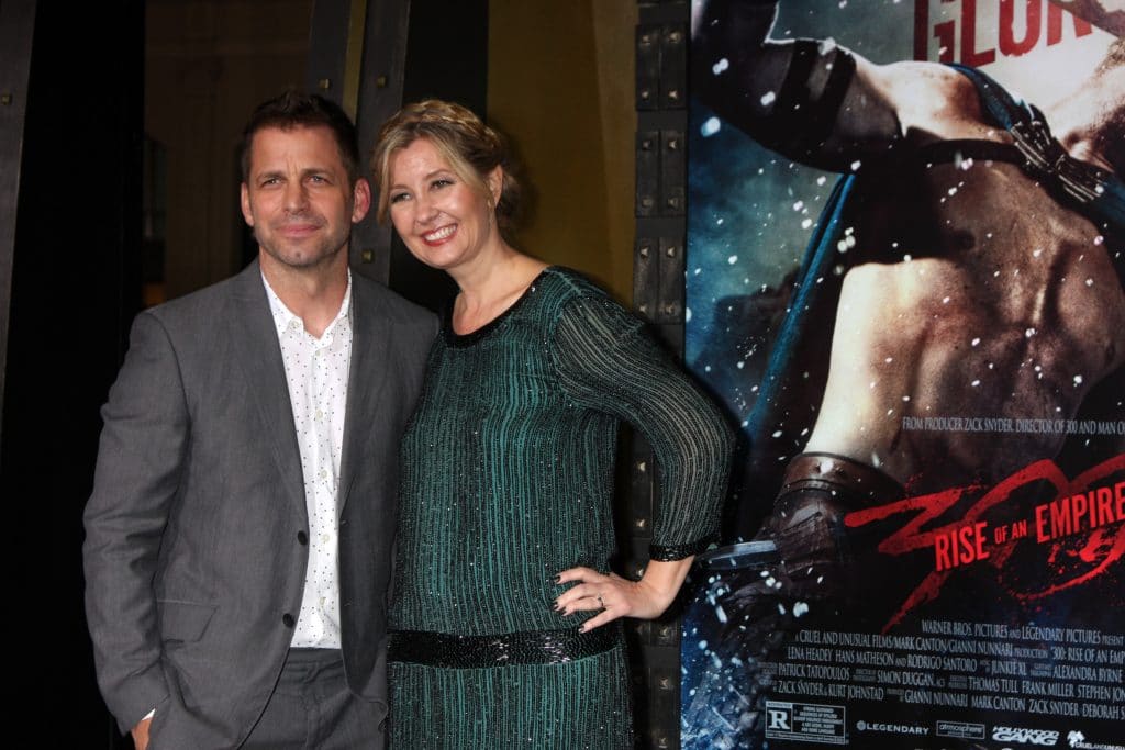 Zack Snyder e a esposa, Deborah, na estreia de '300: A Ascensão do Império'. Imagem: Kathy Hutchins / Shutterstock.com