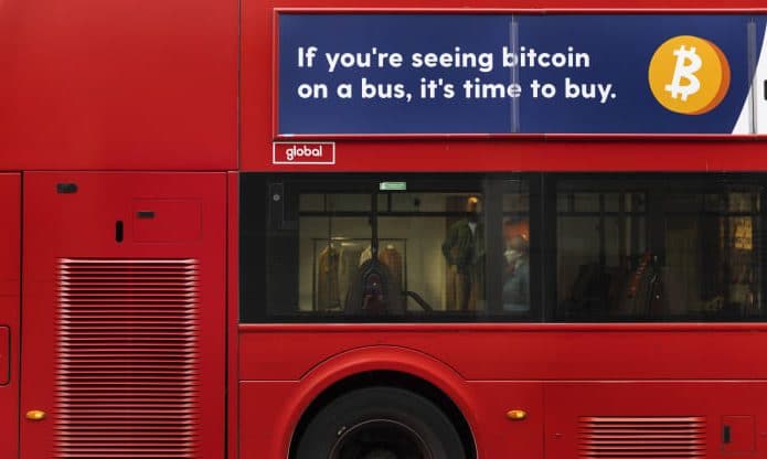 Campanha publicitária bitcoin