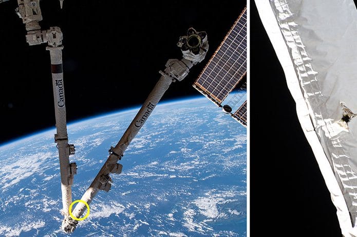 canadarm braço estação espacial