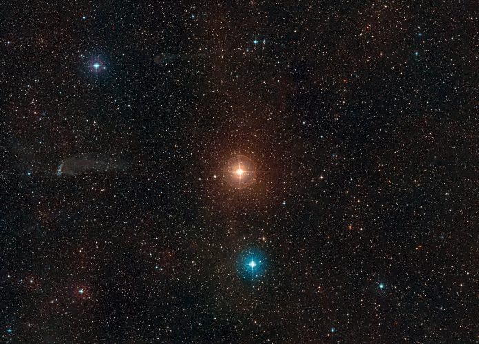 A nova estrela SPLUS J210428-004934 é semelhante a gigante vermelha L2 Puppis
