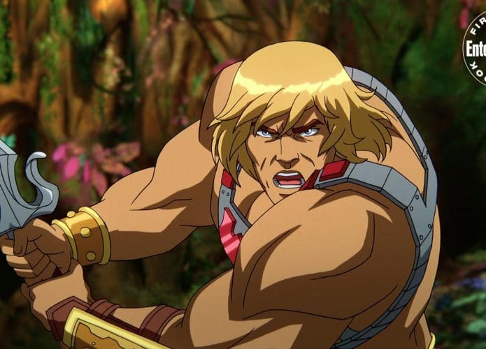 He-Man, dublado por Chris Wood, em 'Masters of the Universe: Revelation'. Imagem: Netflix/Divulgação