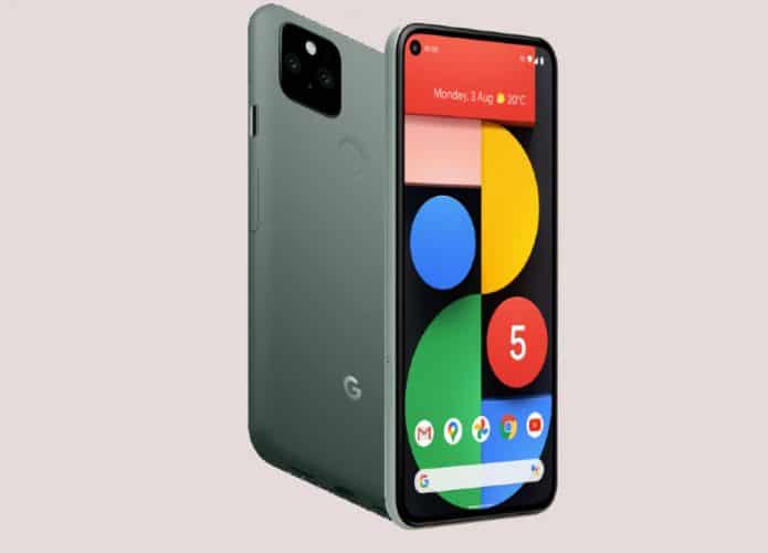 Imagem mostra o Pixel 5, um dos smartphones que pode oferecer recurso de tradução de apps pelo Android 12
