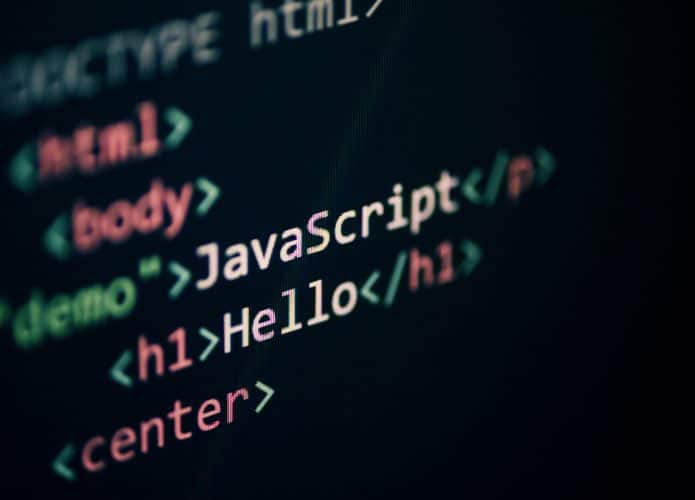 Exemplo de programação JavaScript