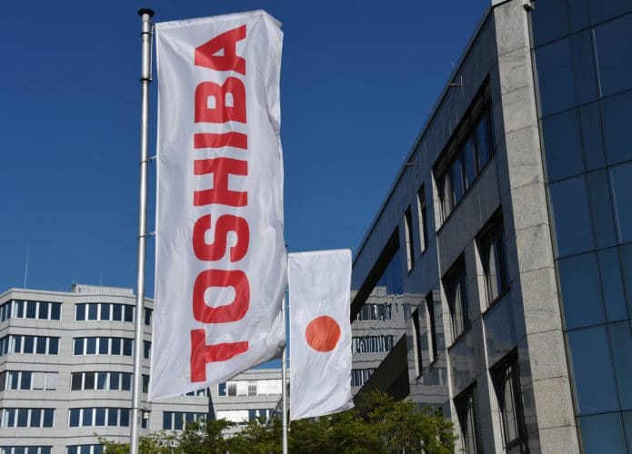 Fachada da empresa japonesa Toshiba