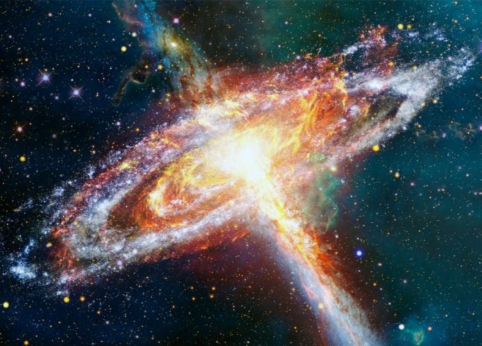 Imagem mostra uma explosão estelar