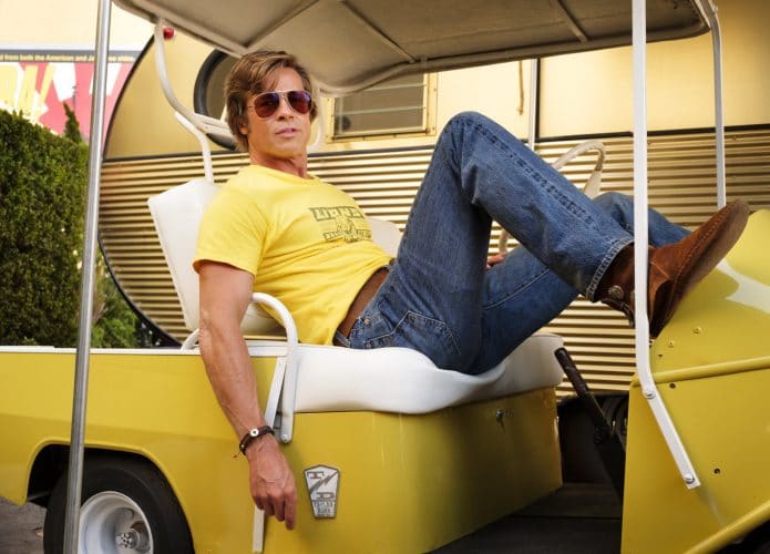 Brad Pitt como Clint Booth em 'Era uma vez... em Hollywood'. Imagem: Sony Pictures/Divulgação