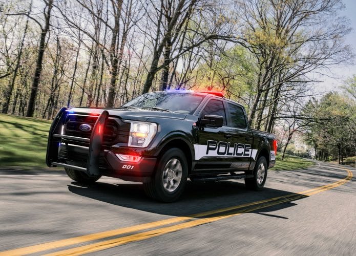 Ford F-150 Police Responder é a mais rápida das viaturas, diz polícia dos EUA. Imagem: Divulgação/Ford