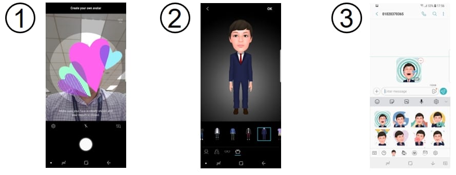 Criando um Memoji pelo AR Emoji, da Samsung Criando um Memoji pelo AR Emoji, da Samsung