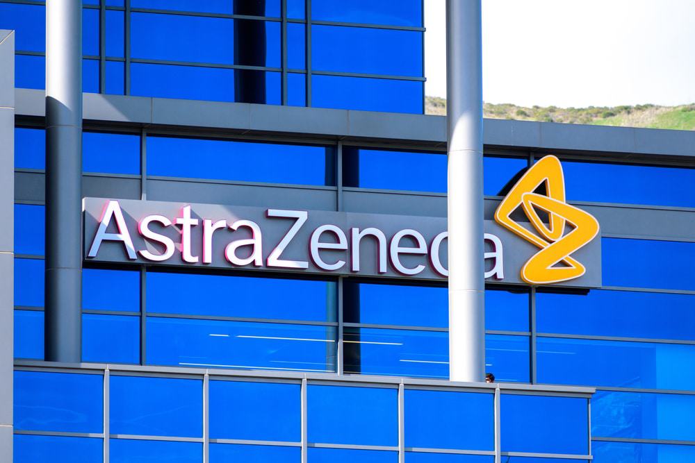 Fachada de um prédio da AstraZeneca