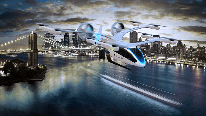 Eve, da Embraer, faz acordo com empresa americana de mobilidade alternativa. Imagem: Divulgação