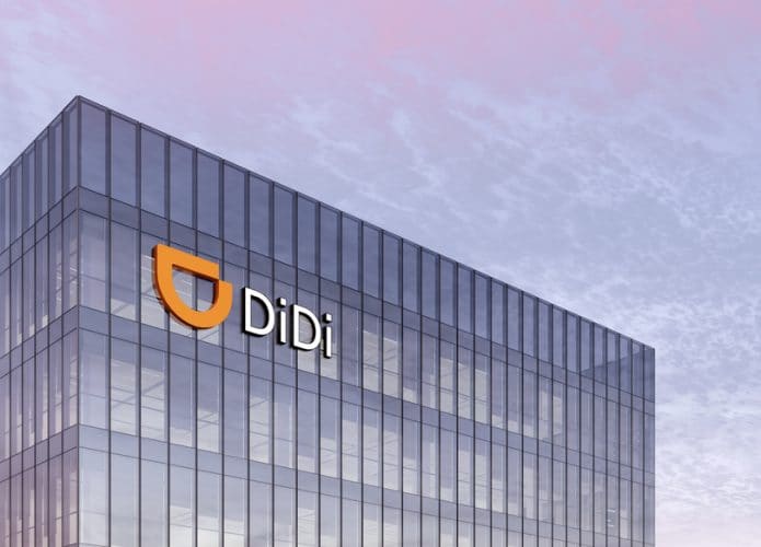 Fachada de um prédio da Didi Chuxing