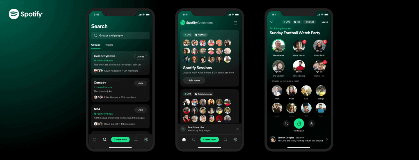 Interface do novo aplicativo do Spotify