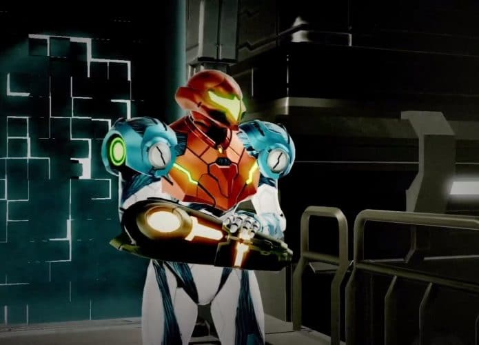 Samus Aran em imagem promocional do novo Metroid