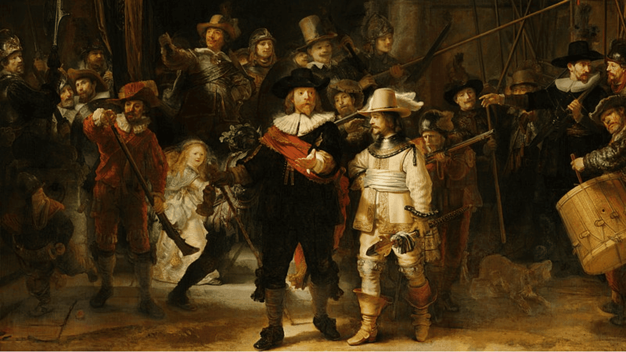 A Ronda Noturna, obra do pintor holandês Rembrandt