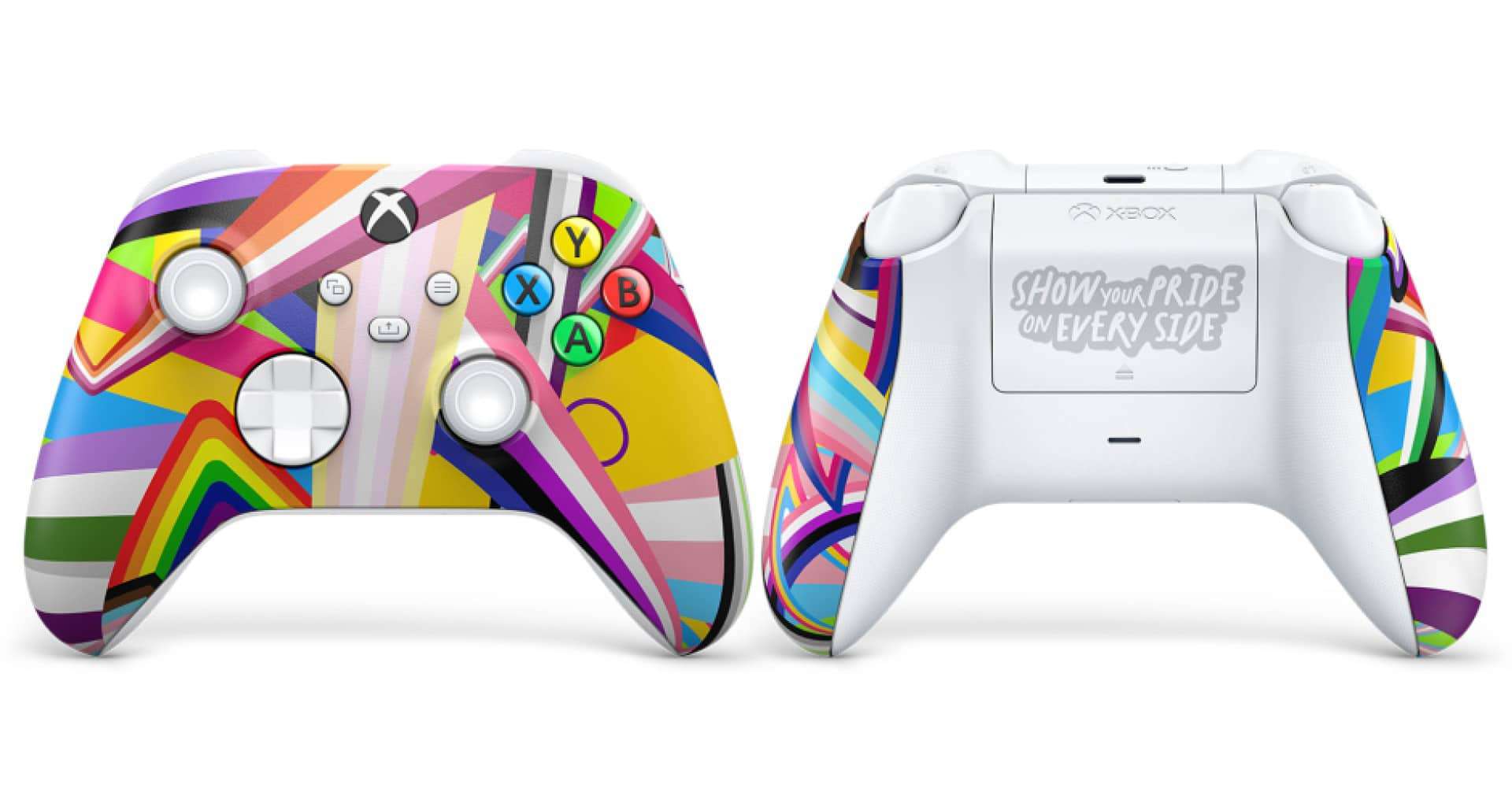 Xbox revela controle personalizado em comemoração do Mês de Orgulho LGBTQIA+. Imagem: Divulgação/Microsoft