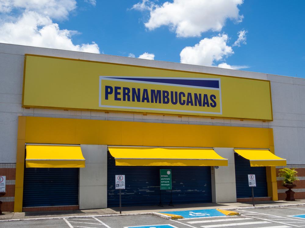 Fachada de uma loja da Pernambucanas