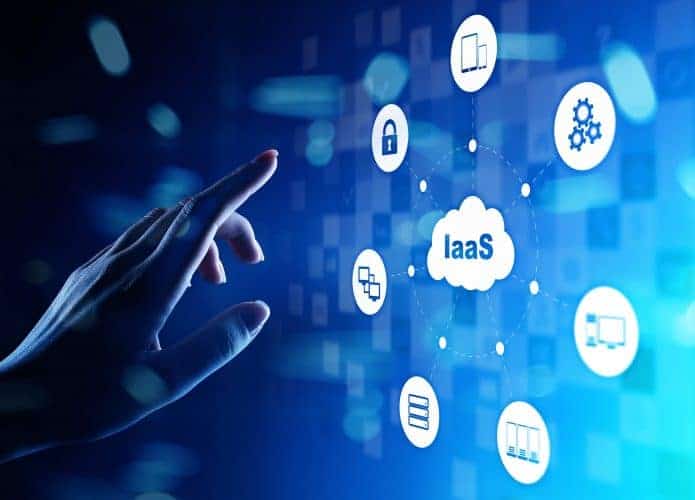 Ilustração de tecnologia IaaS