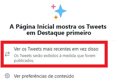 Tela do Twitter