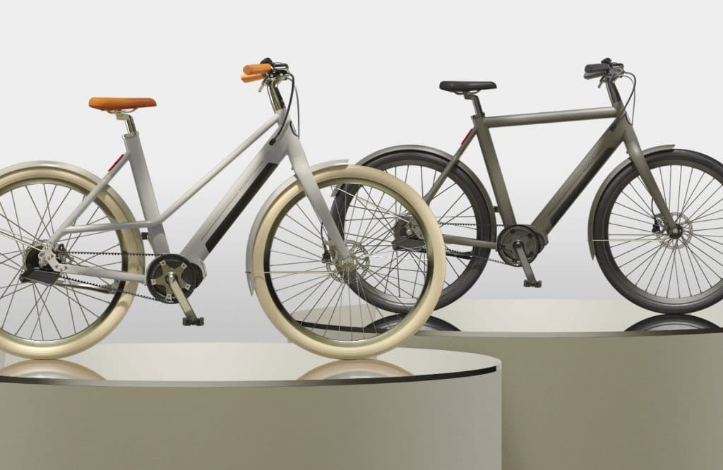 As bicicletas elétricas da Veloretti Ivy (esquerda) e Ace (direita). Imagem: Veloretti/Divulgação