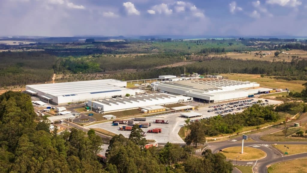 Inaugurada em 12 de outubro de 1996, a fábrica de motores de São Carlos é uma das principais plantas do Grupo Volkswagen. Imagem: Grupo Volkswagen/Divulgação