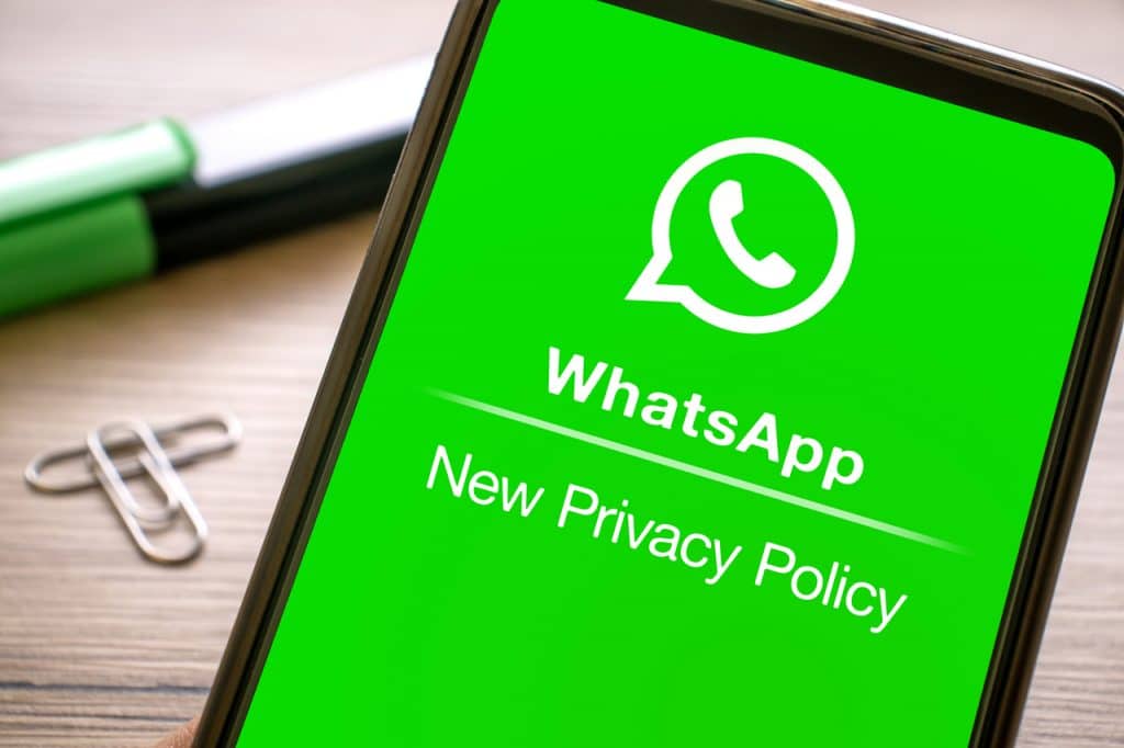 Novos termos de privacidade do WhatsApp