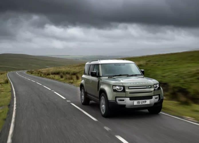 Defender vai ganhar versão movida a hidrogênio ainda em 2021. Imagem: Jaguar Land Rover