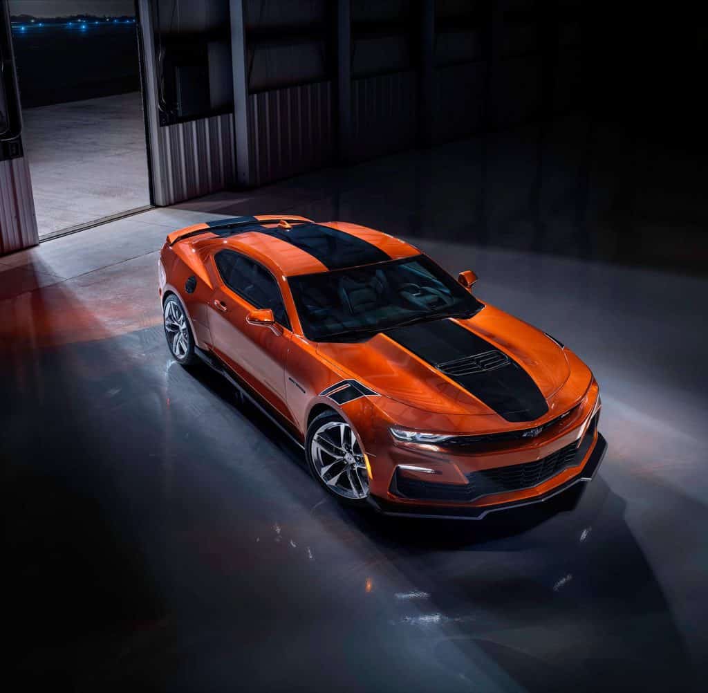 Chevrolet Camaro 2022 tem revelada primeira foto de nova cor exclusiva. Imagem: GM/Divulgação