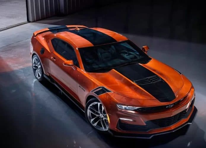 Chevrolet Camaro 2022 tem revelada primeira foto de nova cor exclusiva. Imagem: GM/Divulgação