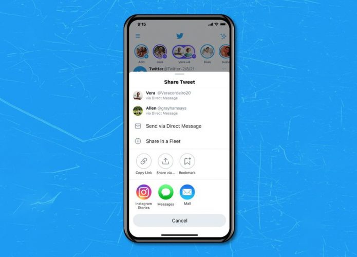 Twitter vai facilitar compartilhamento de tweets nos Stories do Instagram