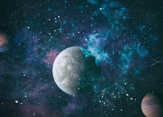 Ilustração mostra planetas gasosos