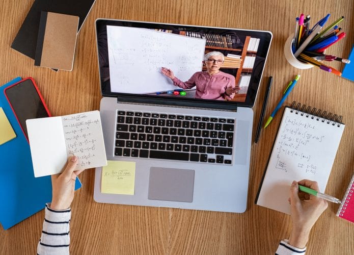 Ilustração do segmento de e-learning
