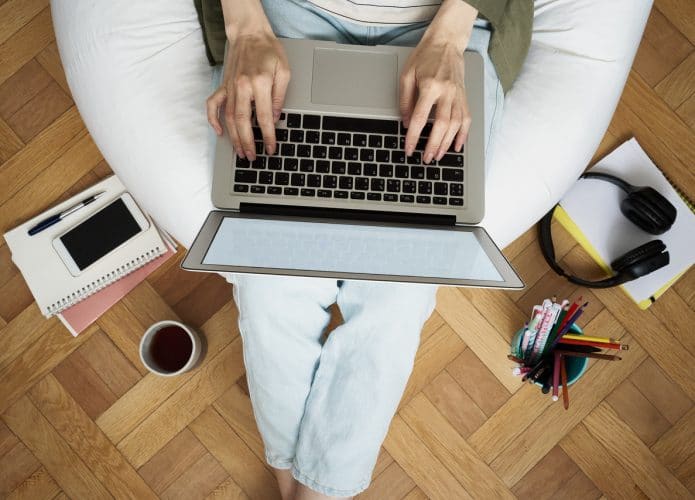 Ilustração de trabalho home office