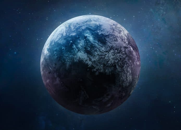 Exoplaneta no espaço