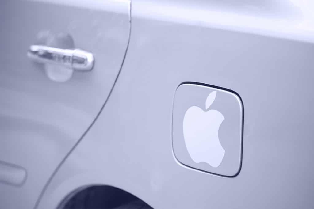 Ilustração de veículo elétrico da Apple