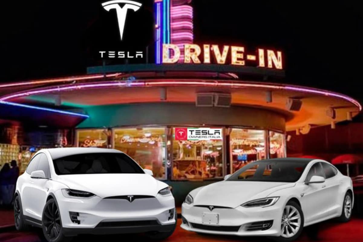 Restaurante da Tesla? Pois é... Musk promete e Musk cumpre. Imagem: Montagem/Motor24.pt