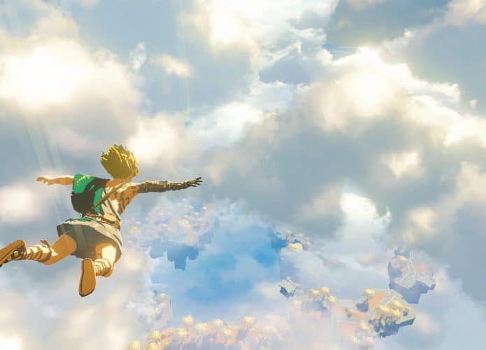 Cena de novo Breath of the Wild mostra Link caindo do céu