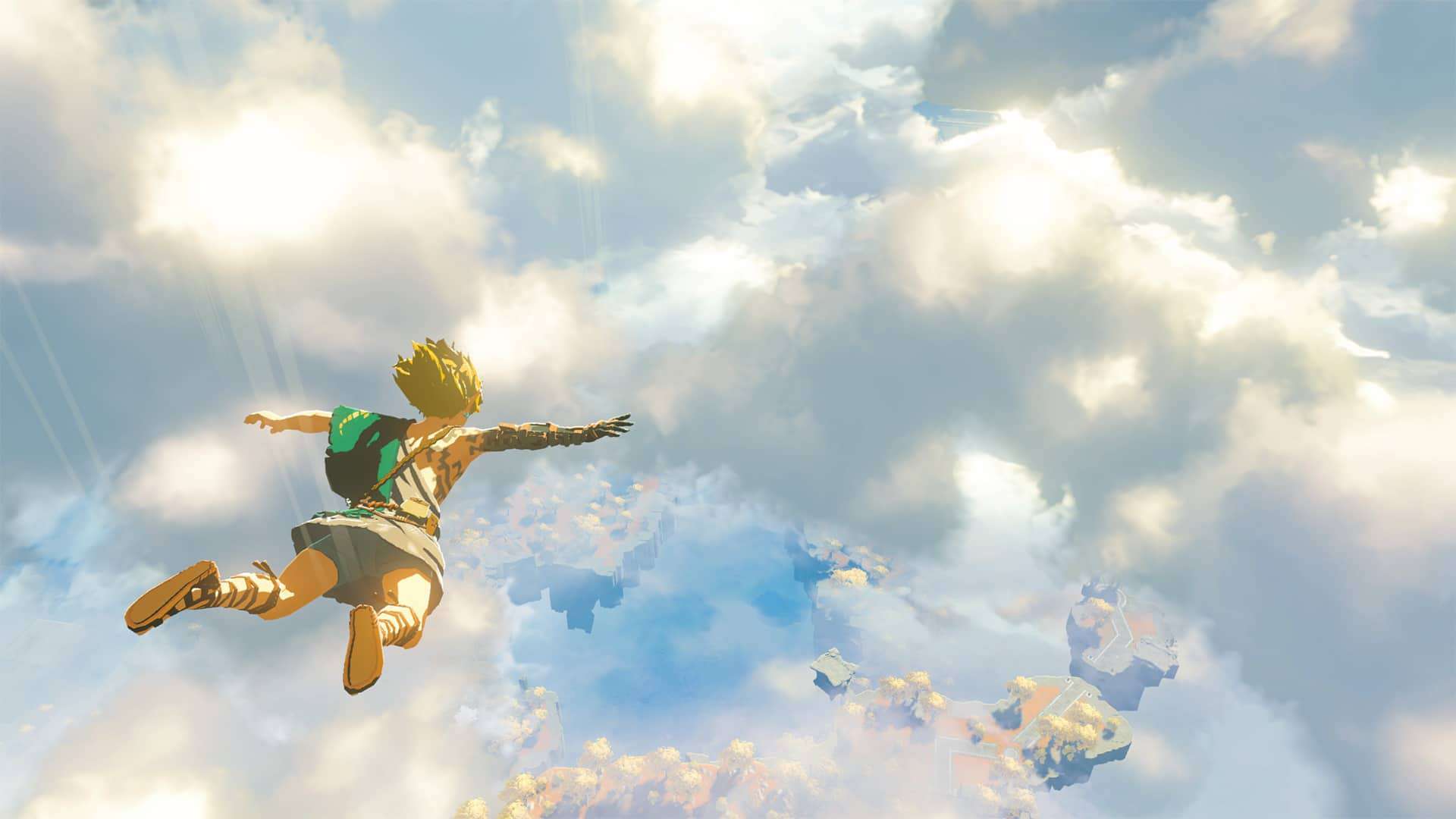 Cena de novo Breath of the Wild mostra Link caindo do céu