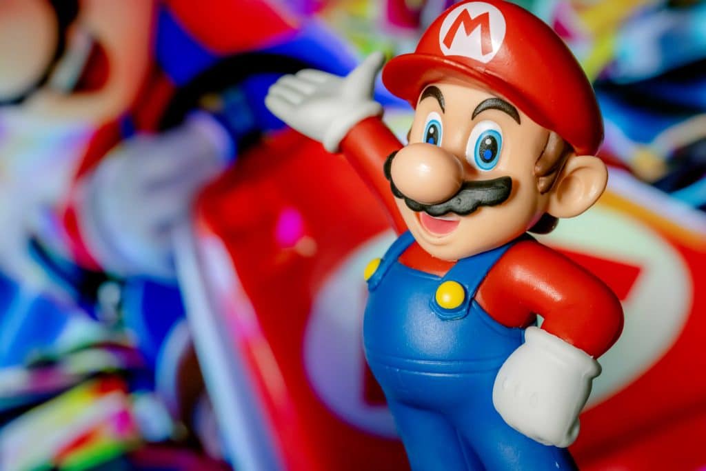 Ilustração de brinquedo do Mario