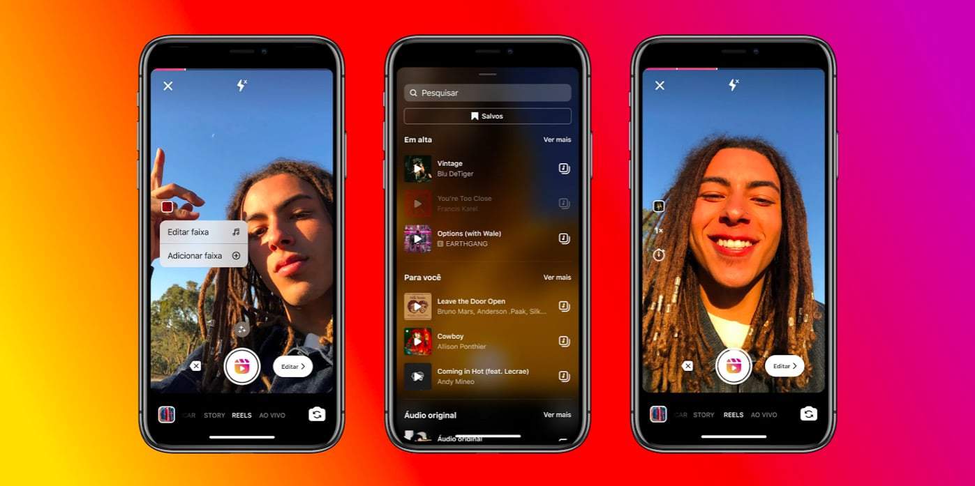 Instagram testa modo Mix, que permite misturar músicas no Reels, com exclusividade no Brasil