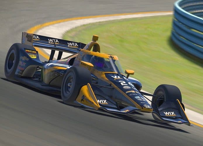 Carro de Fórmula Indy no iRacing