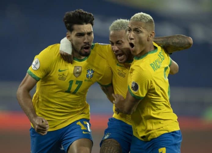 Lucas Paquetá, Neymar e Richarlison
