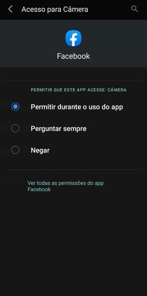 Print do sistema operacional do Android
