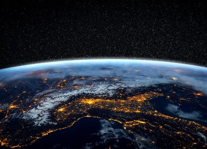 Ilustração do planeta Terra