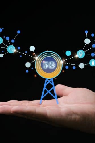 Ilustração de tecnologia 5G