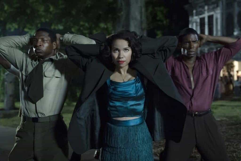 Jurnee Smollett and Jonathan Majors in Lovecraft Country (2020)