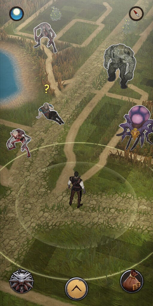 Imagem mostra mapa de The Witcher Monster Slayer