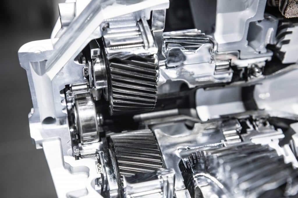 Detalhes de um motor de carros elétricos