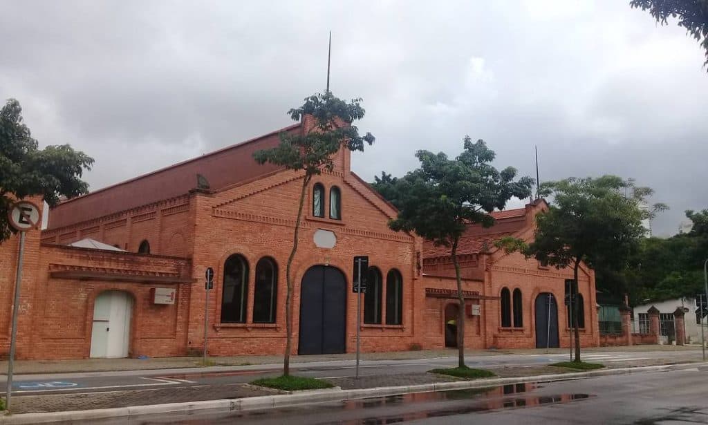 Fachada da sede da Cinemateca Brasileira