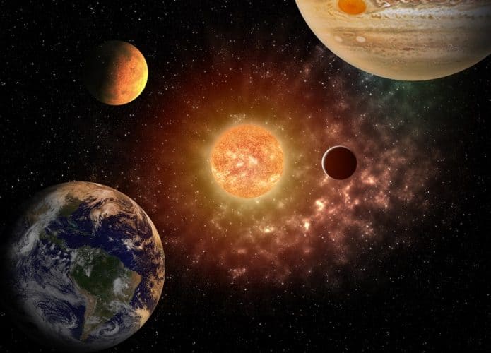 Ilustração do Sistema Solar